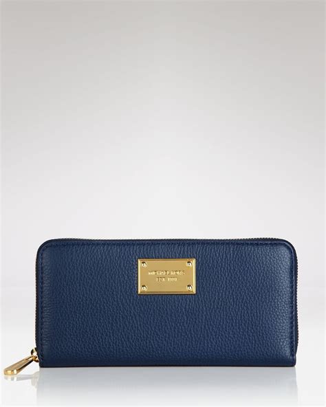 michael kors navy blue wallet|macy's michael kors wallets.